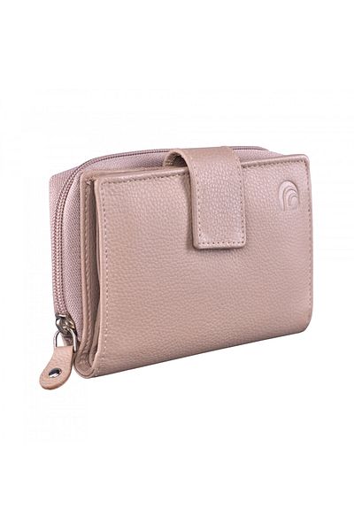 delis Portofel Dama , Annelisse Pt1219, Piele Naturala, Crem