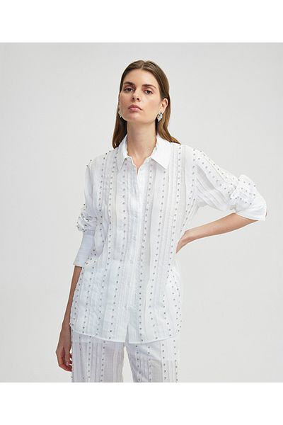 İpekyol Shirt with Strass Stone Print