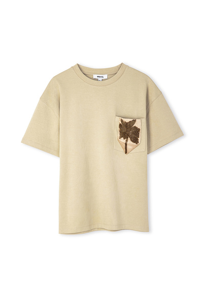 İpekyol T Shirt with Embroidery Palm