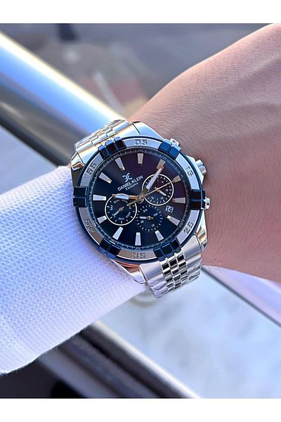 Daniel Klein Men's Wrist Watch - Steel Band, 3 Atm Water Resistant and Active 3 Functions