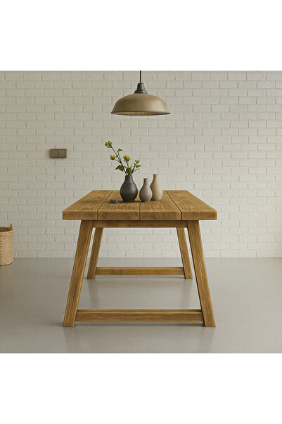 Timber'sTeam -Lİna- Ahşap Doğal Kütük Yemek / Toplantı / Çalışma Masası