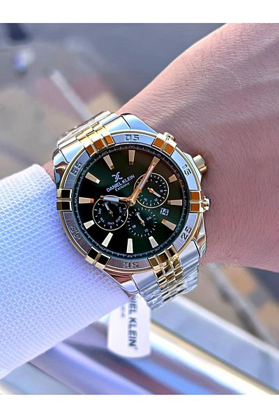 Daniel Klein Men's Wristwatch - Steel Band, 3 Atm Water Resistant, Active Internal Functions Edk.1.14007.3