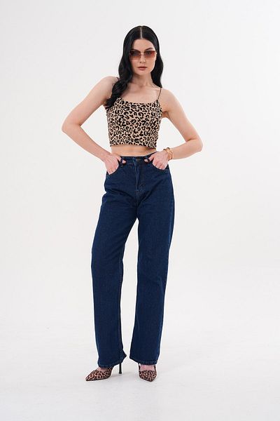 JANSO GROUP JANSO GROYP - JEANS DE DAME PANTALON DE BLUZĂ PALAZZO CUT COLORAT