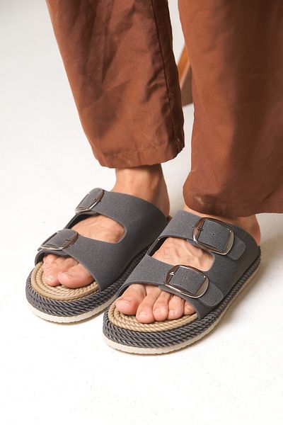 Riccon Frilthin Men's Slippers 0012201   Smoked
