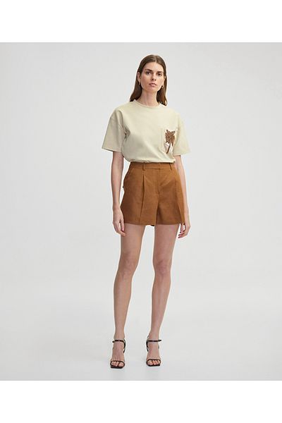 İpekyol T Shirt with Embroidery Palm