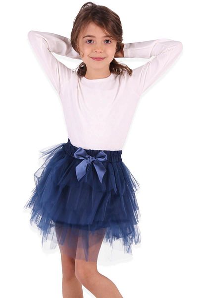Breeze Пола туту за момиче 3-12 години, тъмносиня