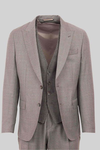 BOSS Men's Suit Gray