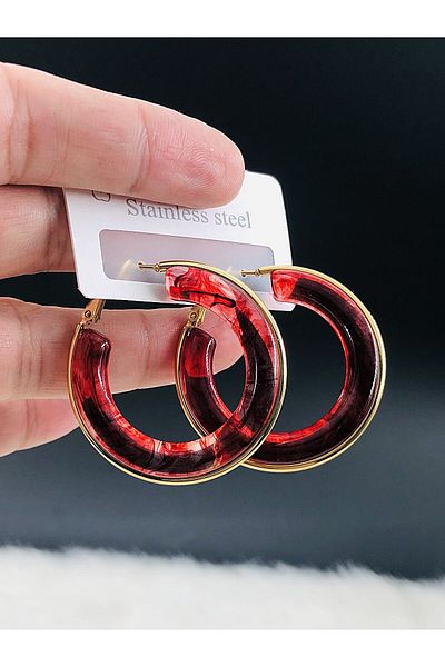 DS DİAMONDSHOP حلق فولاذي موديل دواليب استخدام مزدوج 4 سم الموسم الجديد BYCKP- 202505830