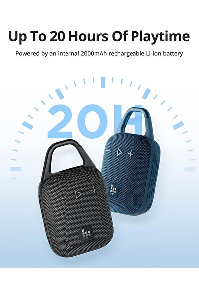 Tronsmart Mirtune H1 Portable Speaker, 18h Playtime, Loud Sound And Punchy Bass, Blue