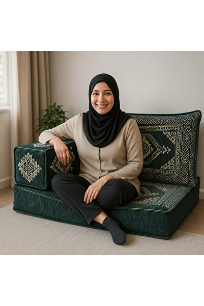 daireden El Yapımı Tek Kişilik Şark Köşesi Sofa– Kilim Desenli Minder Takımı ...