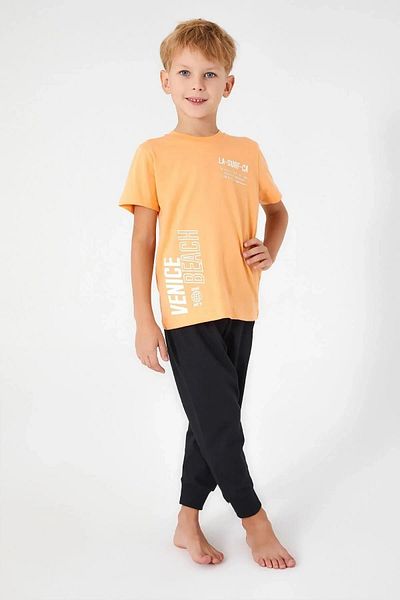 ROLY POLY 3041-g Male Child Venice Beach Leg Elastic Half Sleeve Pajamas Suit
