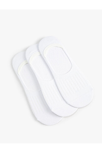 Koton Σετ κάλτσες μπαλαρίνας 3 τεμαχίων με υφή