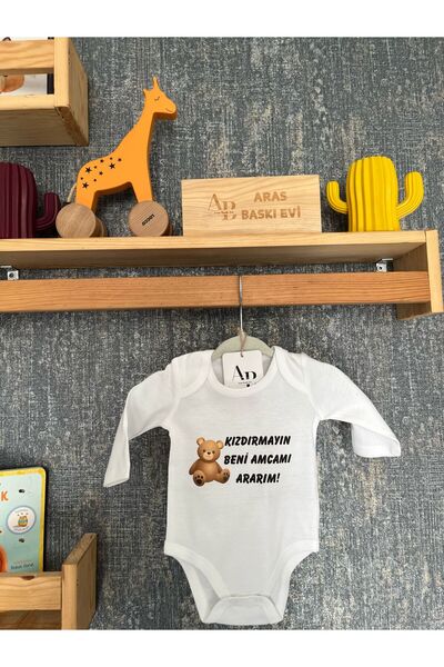 ARASBASKIEVİ 100% قطن عضوي لا تحرق أنا أدعو عمي جسم الطفل الأبيض بادي المفاجئ...