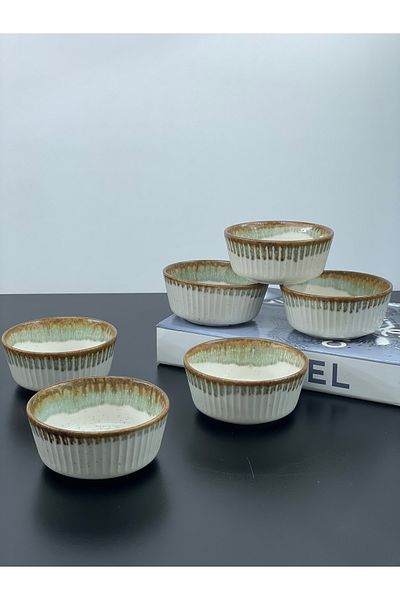 YzHome Set of 6 Ceramic Patterned Snack Bowls 11*4cm