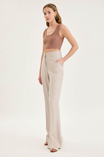 Vitrin Flared High Waist Trousers