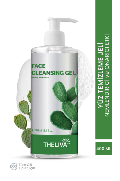 The Liva Kaktüs Özlü Yüz Temizleme Jeli Sivilce, Siyah Nokta ve Karşıtı Cilt ...