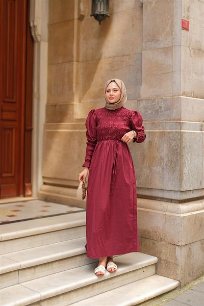 LOCCO Rochie Gypee de dama, culoare burgundy