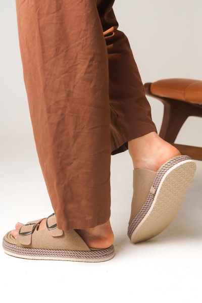 Riccon Frilthin Erkek Terlik 0012201 Vizon