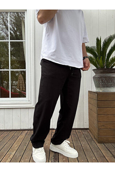 BYBASICMAN Black Basic Baggy Tracksuit Jj-711