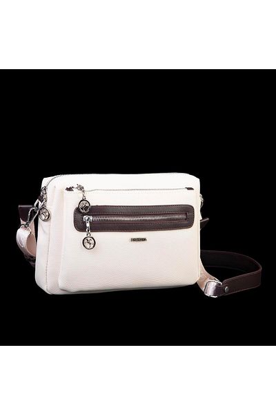 Nas Bag Geantă zilnică cu mai mulți ochi (EN: 26 CM; BOY:17 CM) Crem Maro Lacste