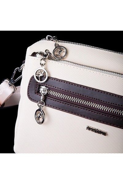 Nas Bag Geantă zilnică cu mai mulți ochi (EN: 26 CM; BOY:17 CM) Crem Maro Lacste