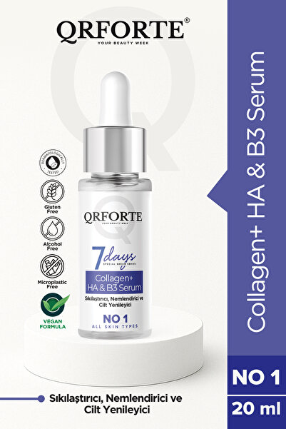 QRFORTE Collagen Ha & B3 Serum (kolajen Hyaluronik Asit Niacinamide ) Cilt Ye...