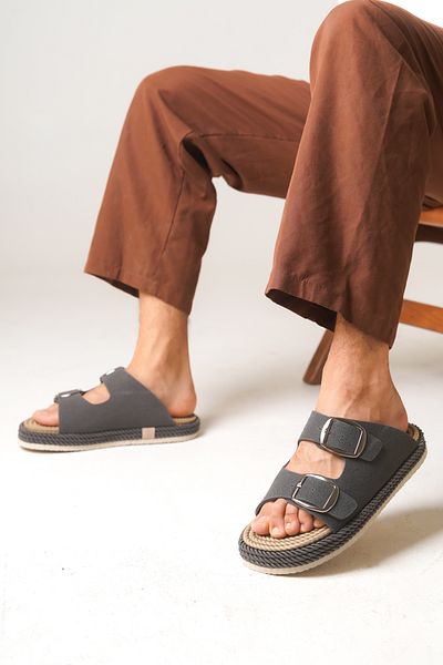 Riccon Frilthin Men's Slippers 0012201   Smoked
