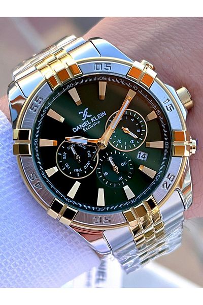 Daniel Klein Men's Wristwatch - Steel Band, 3 Atm Water Resistant, Active Internal Functions Edk.1.14007.3