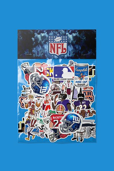dadi ramba Nfl Sticker Pack - Bullet Journal - Agenda - Planner - Notebook - Laptop Sticker Decal
