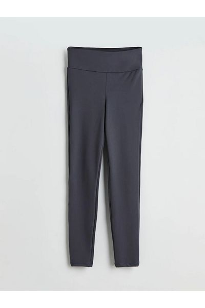 LC Waikiki Lcw Vision Gray Women's Leggings with Elastic Waist