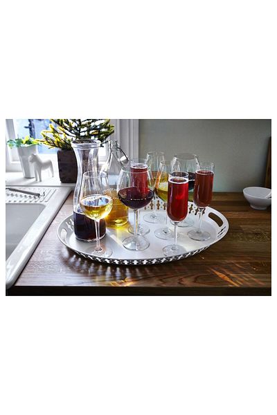 co arma large metal serving tray