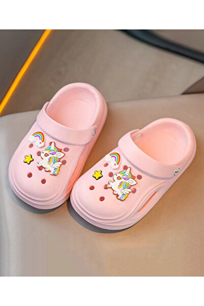 SAPS قباقيب SAPS Unicorn Applique بحزام خلفي للإغلاق - وردي