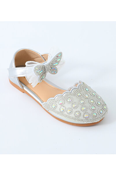 Mark & Mia Mark & Mia Stone Embellished With Butterfly Detail Party Shoes - Silver