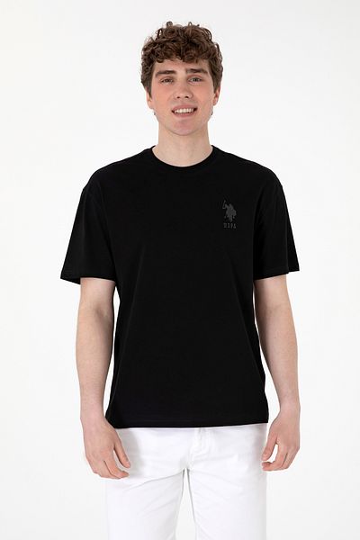 U.S. Polo Assn. Men's Comfort Fit Crew Neck Black T-Shirt 50305873-Vr046