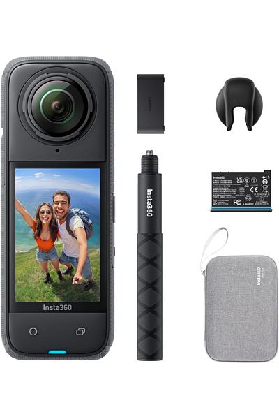 Insta360 X4 Endurance Bundle - Waterproof 8K 360 Action Cam, 4K Wide Angle Videos, Invisible Selfi