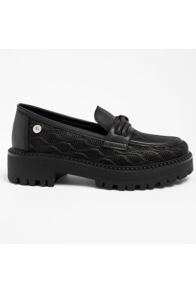 Mammamia Pantofi casual din piele de damă D25YA-460 - Negru - 39