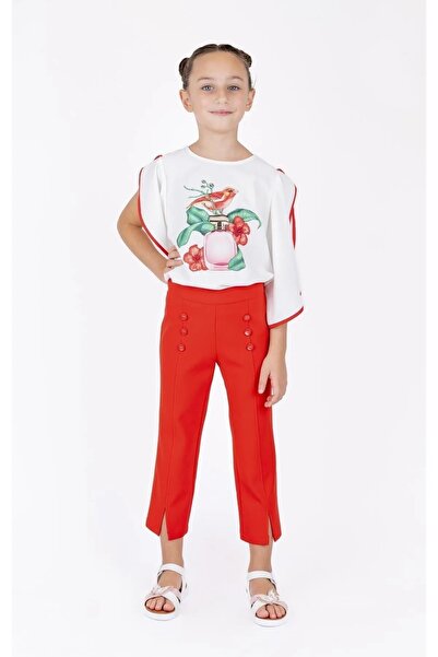 best kids Devojčice, koraljne Sa prorezom pantalone