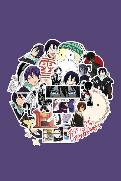 dadi ramba Noragami Sticker Pack - Bullet Journal - Agenda - Planner - Notebook - Laptop Sticker Decal
