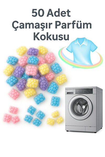 AYGÖREN HOME 50 adet Çamaşır Kokusu Ve Parfümü Boncuk Taze Temiz Harika Kokul...