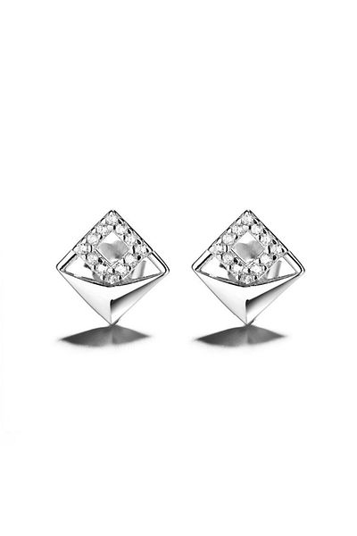 delis Cercei Argint 925, Jw747, Model Elegant, Placati Cu Rodiu