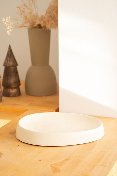 Beige & Stone X Duygu Batum Mustard Service Presentation Plate