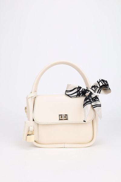 NOTHING Women's Hand Shoulder Bag-Detailed Scarf Adjustable Strap Teo