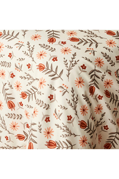 Bella Maison Florian Pamuklu Tek Kişilik Nevresim Seti Kiremit (160x220 cm)