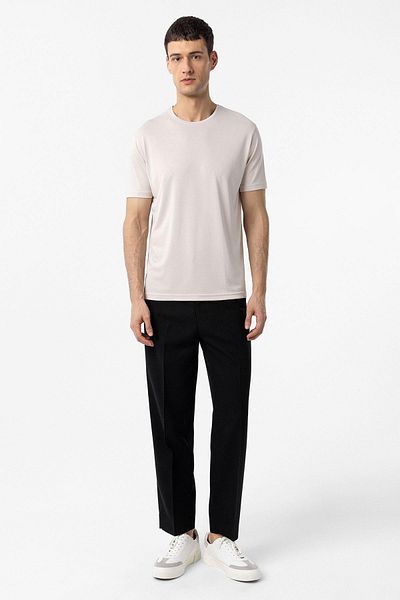 Antioch Stone Regular Fit Modal Technical Fabric Men's T-Shirt