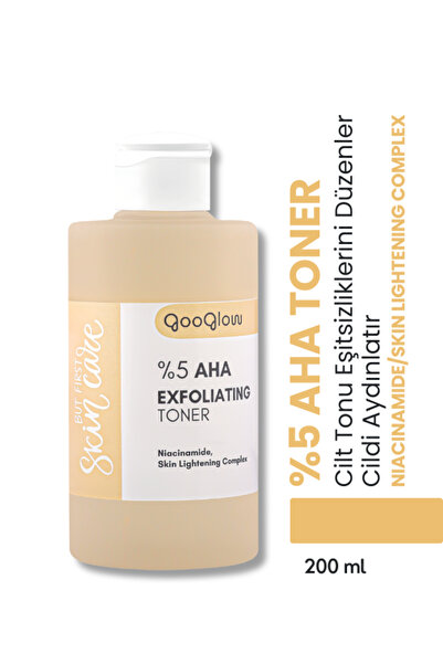 GOOGLOW %5 AHA Exfoliating Toner / Arındırıcı, Gözenek Sıkılaştırıcı, Leke Ka...