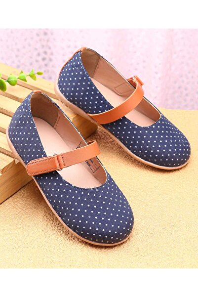 Babyoye راقصة باليه من بيبيوي مع إغلاق فيلكرو وطبعة نقاط بولكا - أزرق