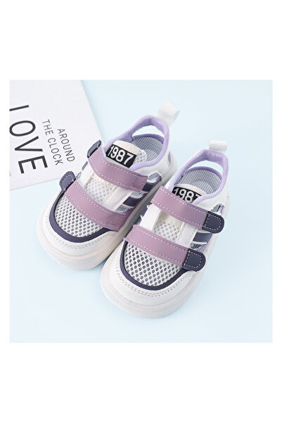 SAPS حذاء كاجوال SAPS شبكي بتفاصيل إغلاق فيلكرو - أرجواني