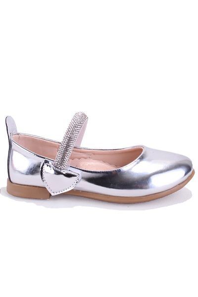 DAGOSTER Dja76-Hy10005 Silver Mirror Orthopedic Girl's Ballerina Shoes