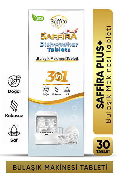 saffira Plus Bulaşık Tableti 30`lu