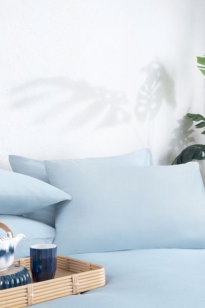 Yataş Softy 2-Piece Pillow Case - Light Blue